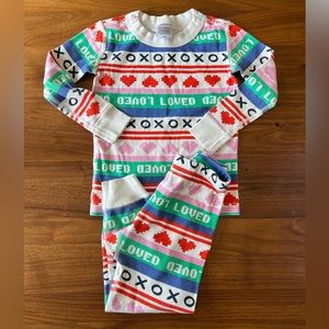 Hanna Andersson toddler girls pajamas. Valentine’s Day